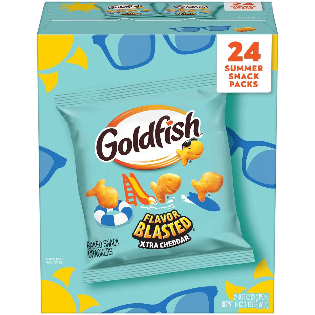 Goldfish Summer Crackers Flavor Blasted Multipack - 18oz/24ct | Target