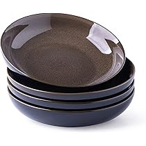 LERATIO Pasta Bowls,Ceramic 38oz Pasta Bowls,9.0" Reactive Glaze Pasta Bowl Set of 4,Microwave & ... | Amazon (US)