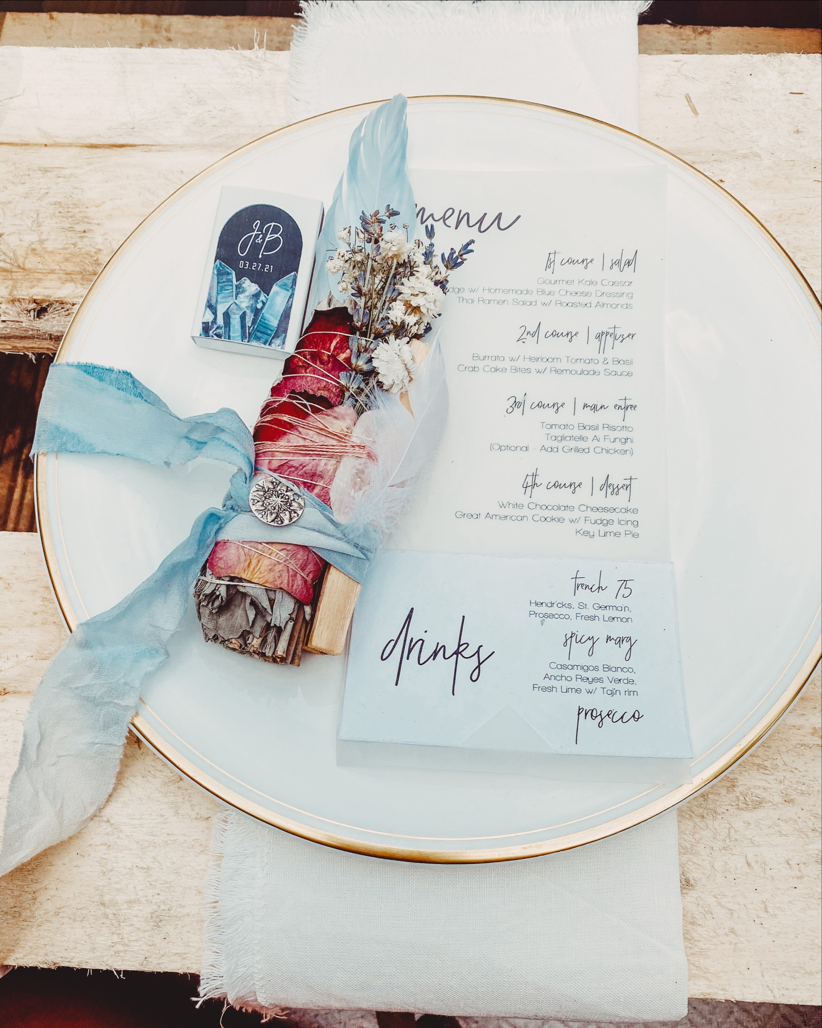 Bridal Shower Boho Picnic Setting 
🪩 

Menus and match stickers custom made w/ Cricut 

#LTKWedding #LTKParties #LTKxPrimeDay