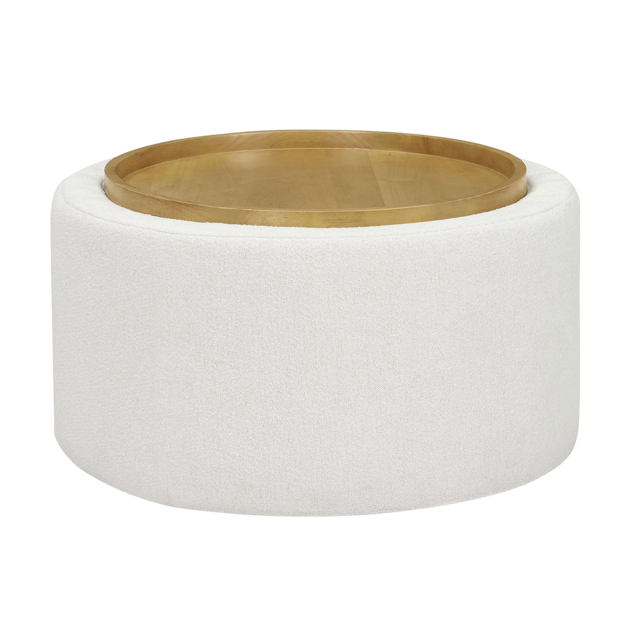 Beautiful Drew Stowaway Coffee Table with Storage by Drew Barrymore, Cream | Walmart (US)