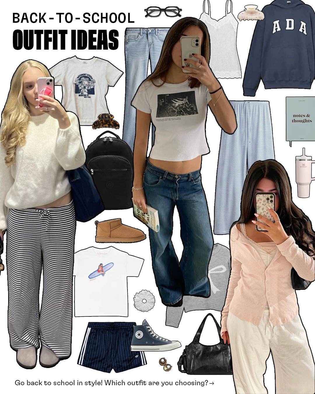 which back-to-school outfit would you wear? 💗 take the quiz to find yours on astyleset.com/back-to-school-quiz 

#LTKSeasonal #LTKStyleTip