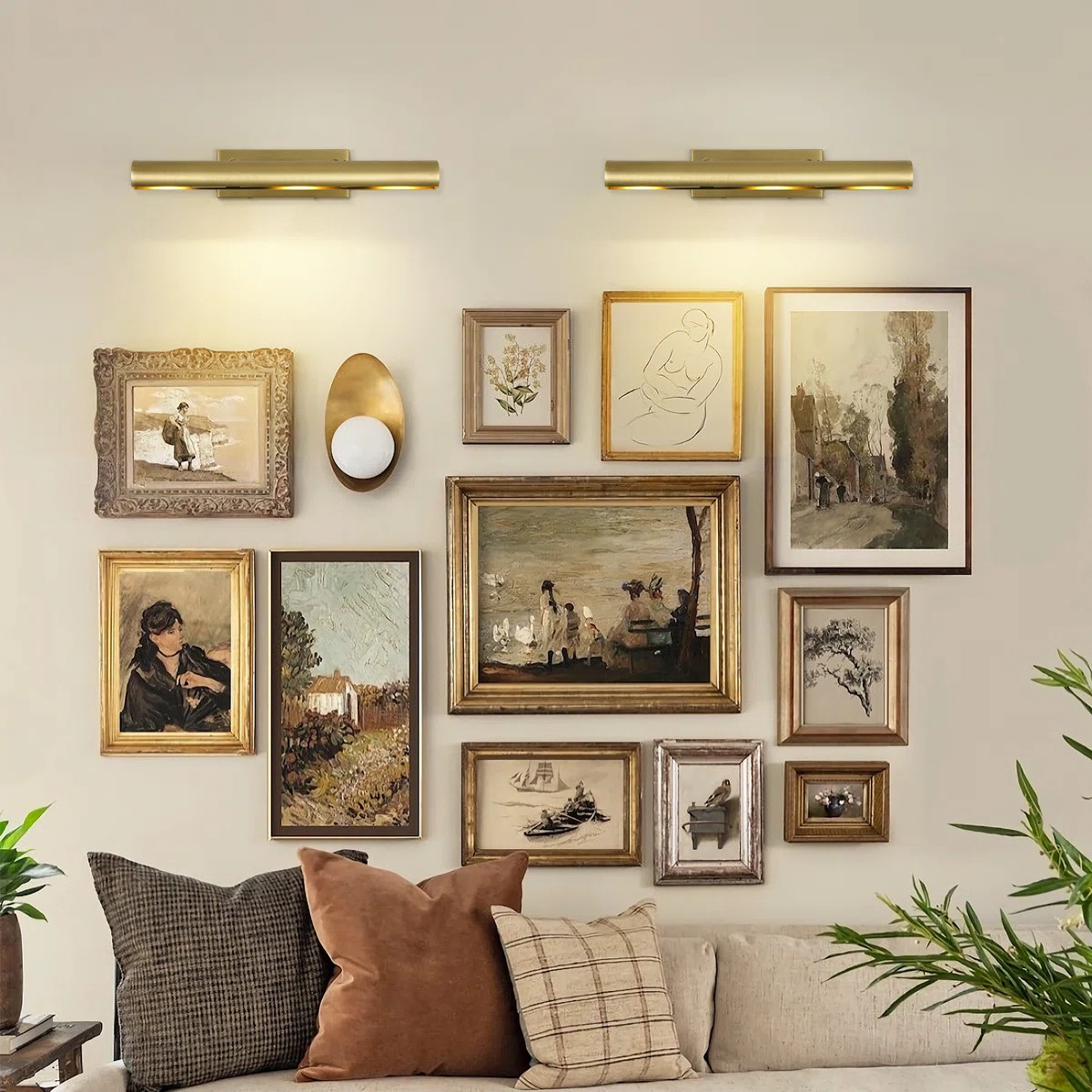 3-Light 18" Dimmable Hardwired Dimmable Wall Mounted Picture Light | Wayfair North America