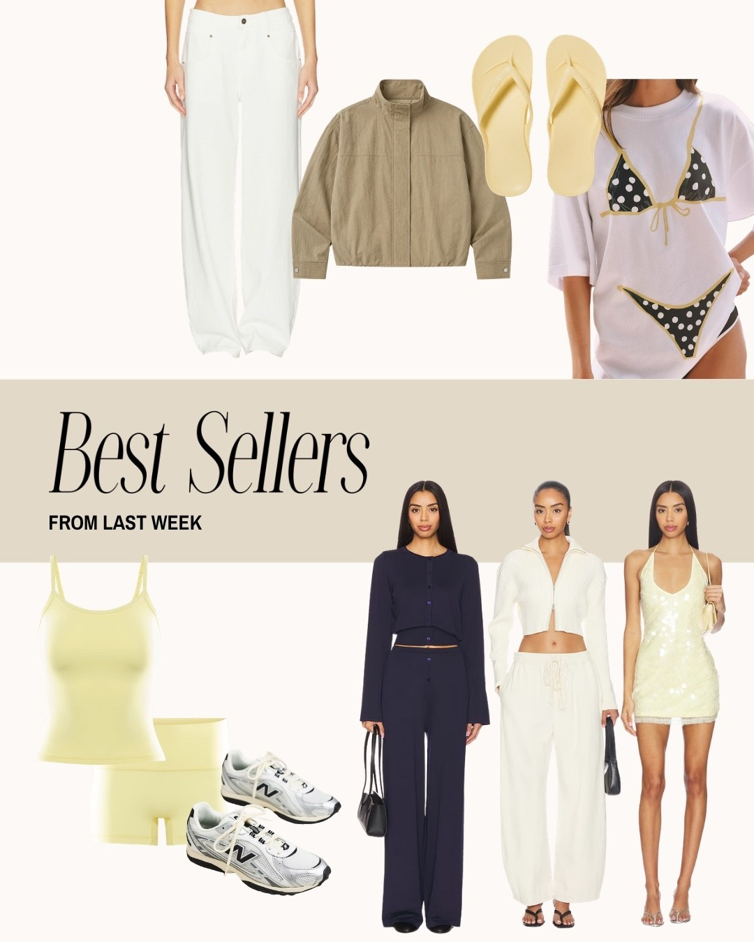 Some best sellers from last week!!!

Aritzia, workout, new balance, sneakers Pilates, date night, swim, bikini, coverup, beach, summer, pants  revolve, flip flops, Archie’s, cozy