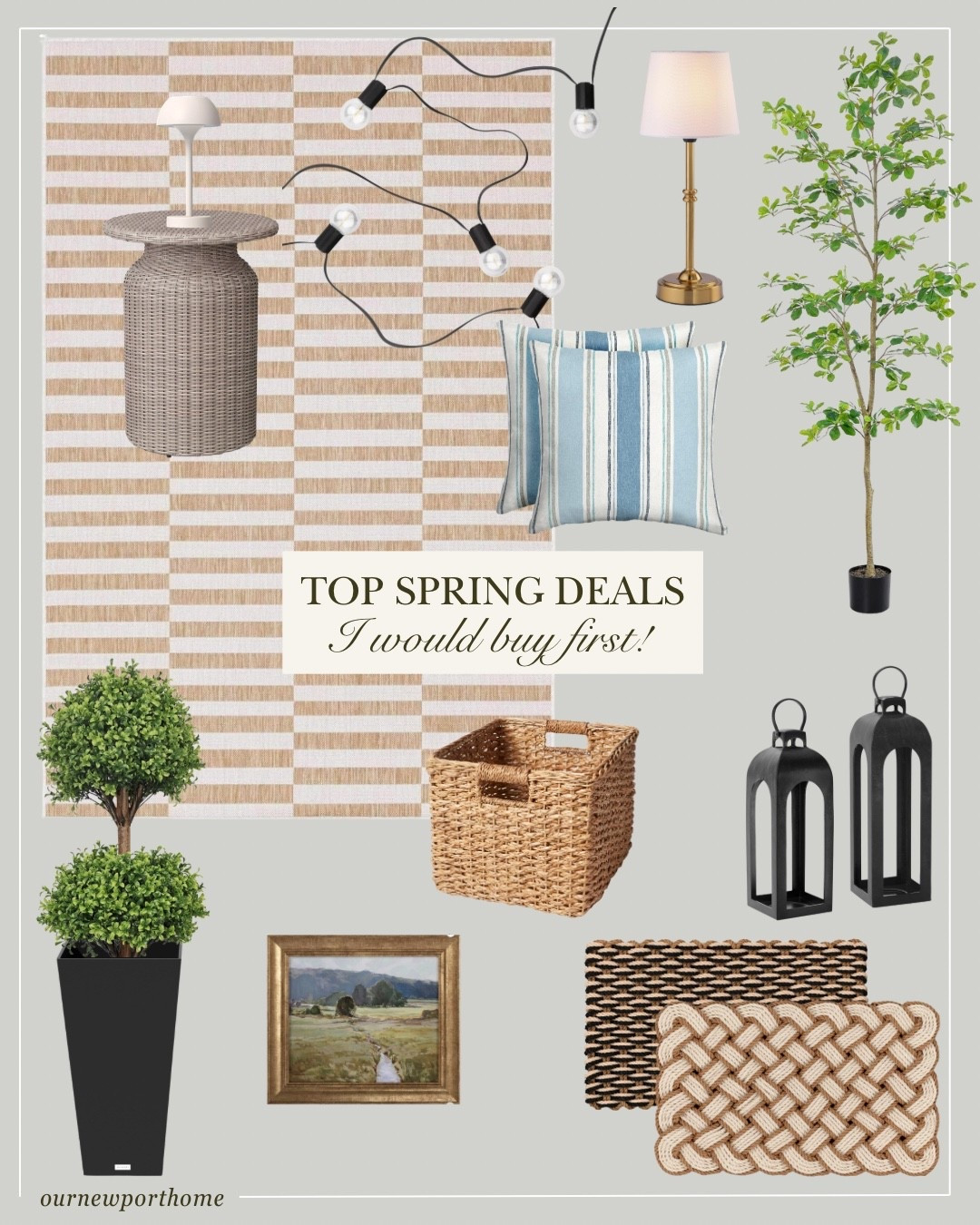 Top Spring Sale deals I’d actually buy right now - these are the pieces that instantly make your home (and outdoor space) feel more pulled together without overspending. If you’ve been waiting to refresh for spring, these are worth grabbing before the sales end!





spring sale home finds 2026
target and amazon home deals
best spring sale home decor
outdoor rug patio affordable
outdoor pillows set sale
rechargeable table lamp amazon
outdoor planters modern
small side table outdoor indoor
solar lantern outdoor lighting
patio decorating ideas budget
storage baskets home organization
framed wall art affordable
faux tree indoor decor
spring home refresh ideas


#LTKHome #LTKSaleAlert #LTKSeasonal
