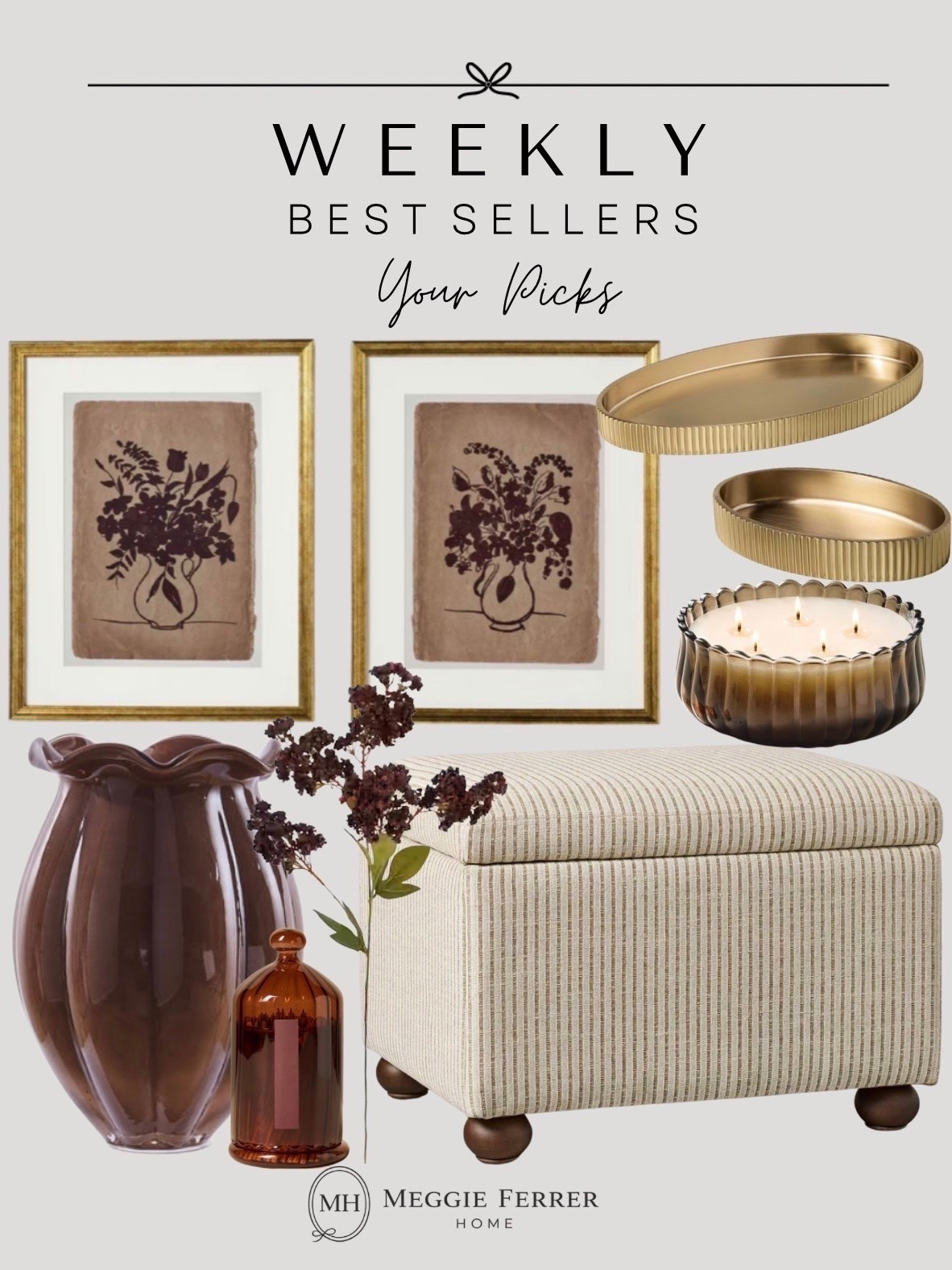 Your picks from this week’s best sellers! 🤎✨

From beautiful artwork and vases to an easy ottoman, cozy candles, seasonal stems, and a few home decor favorites, these are the pieces you’ve been loving most lately.

Always so fun seeing which finds make it to the top each week! 🍂

#LTKHome #LTKSeasonal #LTKmomlife