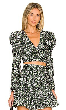 MINKPINK Rivera V Neck Ruched Top in Multi from Revolve.com | Revolve Clothing (Global)