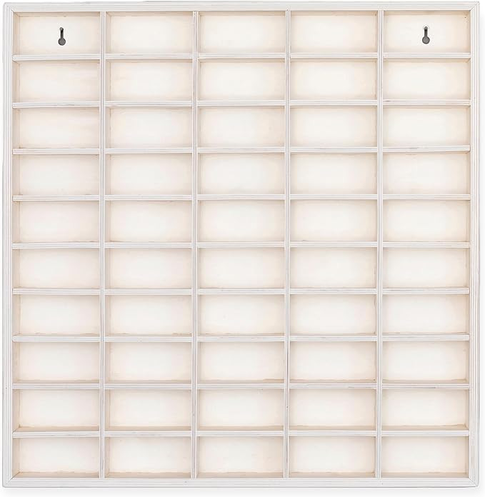 Rustic Roots Car Display Shelf - Wooden Wall Mount Hot Wheels, Matchbox, and Diecast Case for 50 ... | Amazon (US)