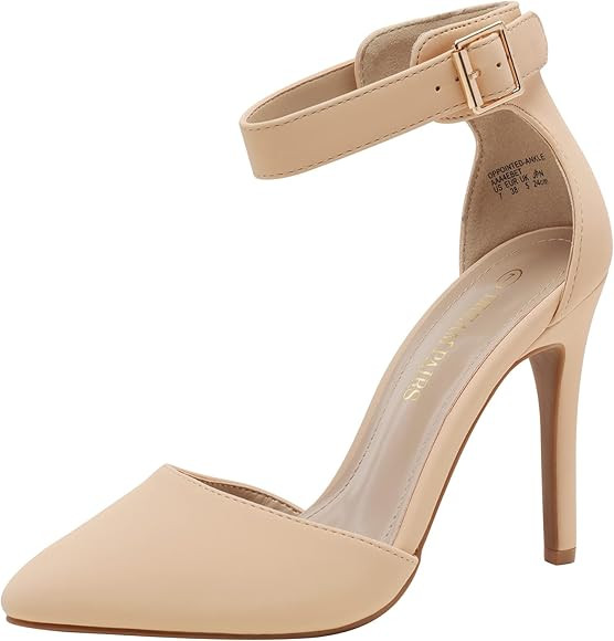 DREAM PAIRS Oppointed-Ankle Women's Pointed Toe Ankle Strap D'Orsay High Heel Stiletto Pumps Shoe... | Amazon (CA)