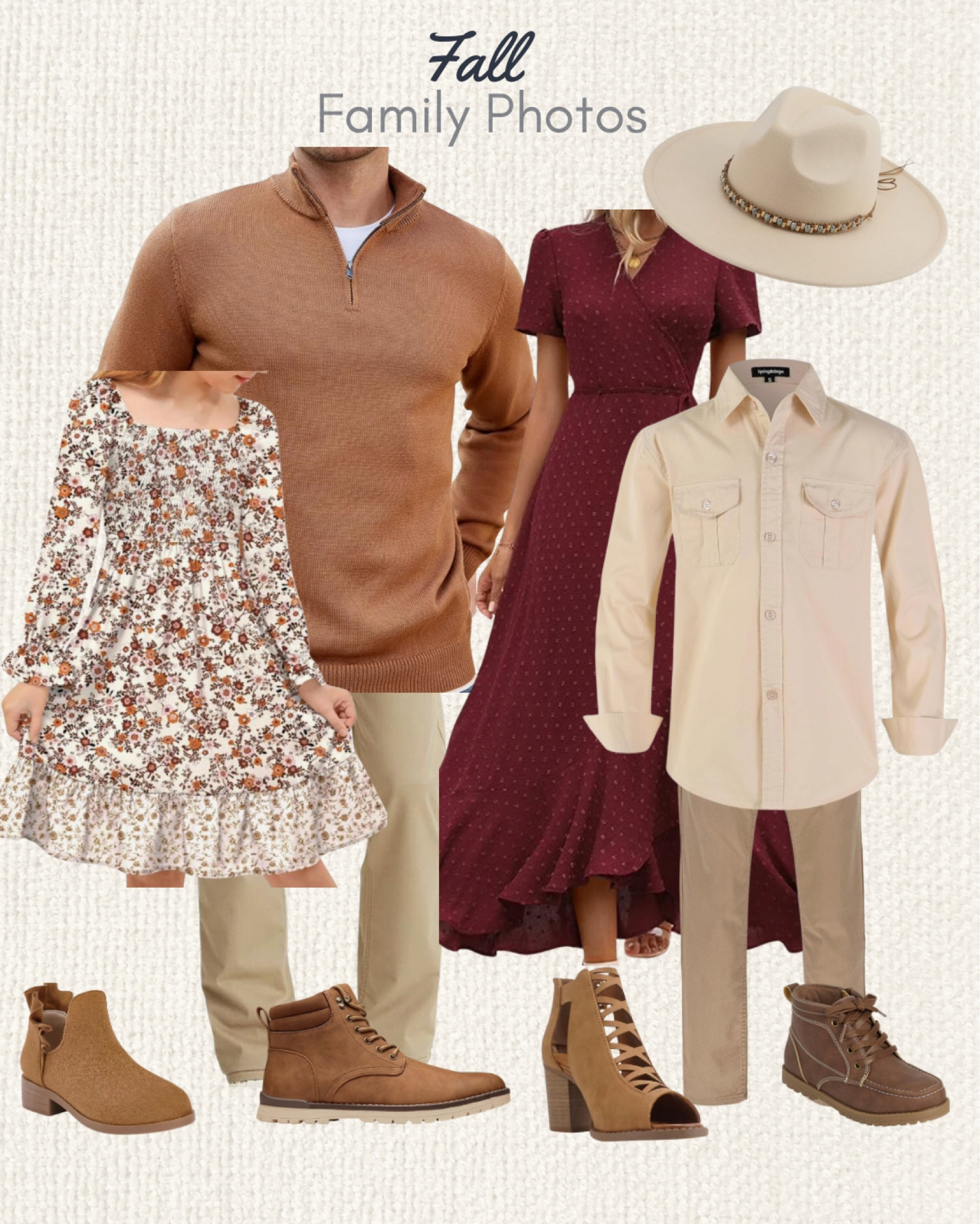 For those looking to simplify their own family photo prep this fall, I’ve curated some easy outfit ideas featuring warm autumn tones. Think cozy burnt oranges, deep reds, and earthy browns that complement each other beautifully. 

#FallFashion #FamilyPhotoOutfits #AutumnStyle #FallOutfits #CozyVibes #SeasonalStyle #FamilyStyle #FallWardrobe #AutumnColors #PicturePerfect 

#LTKSeasonal #LTKStyleTip #LTKFindsUnder50