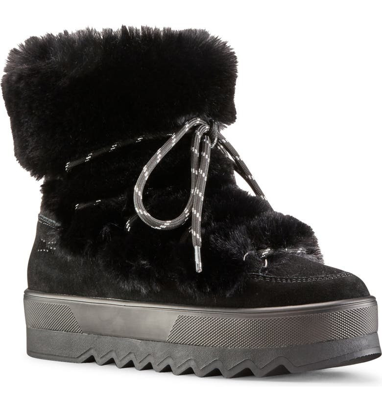 Vanity Faux Fur Trim Waterproof Bootie | Nordstrom