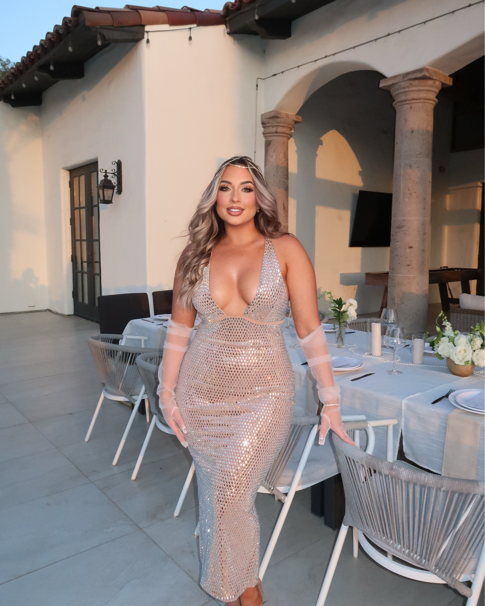 The prettiest sparkle dress! Perfect for a special event or birthday. SO gorgeous! Wearing a size 8. 

#LTKStyleTip #LTKMidsize #LTKWedding