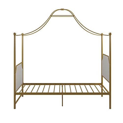 Little Seeds Monarch Hill Clementine Canopy Bed, Twin Size Frame, Gold | Amazon (US)