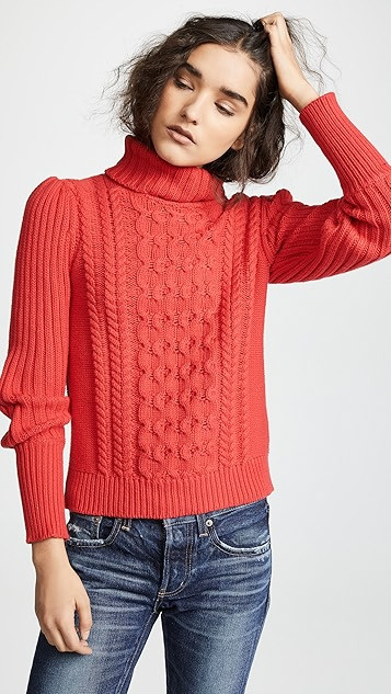 Cable Knit Turtleneck Sweater | Shopbop