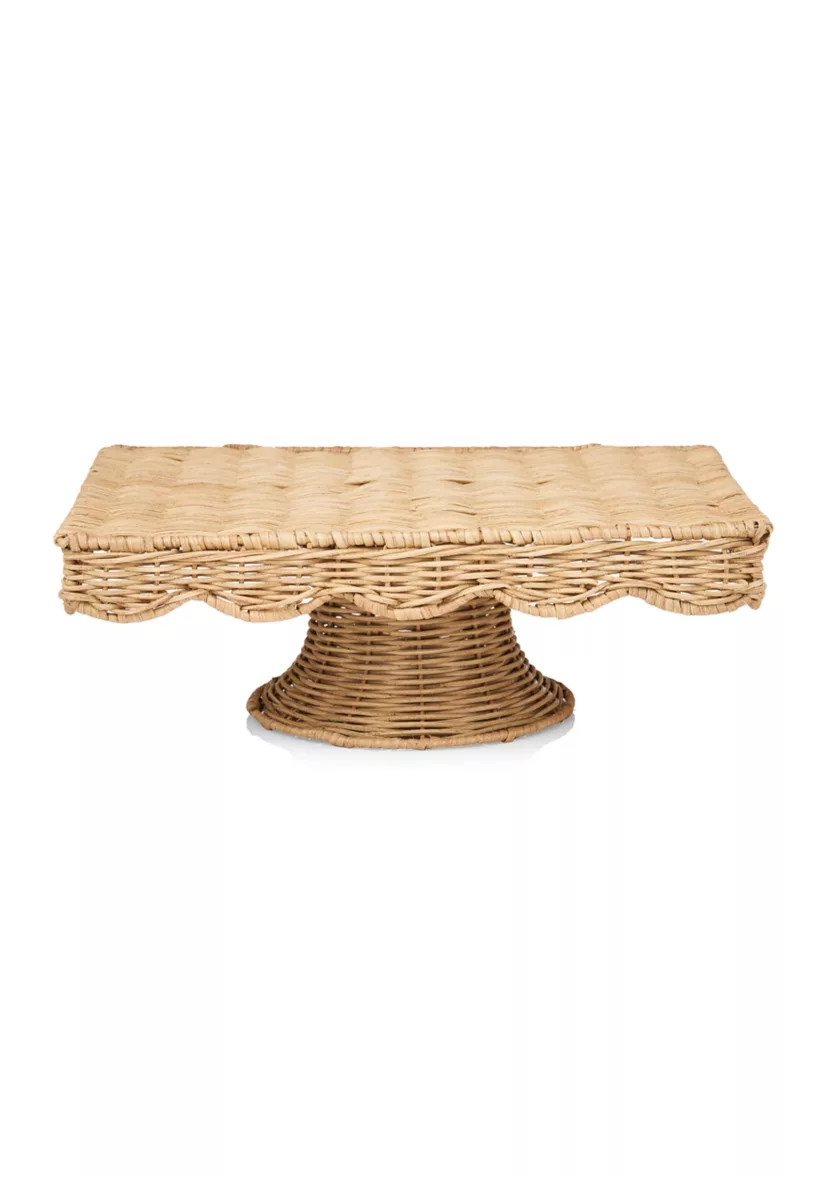 Rectangular Rattan Cake Stand | Belk