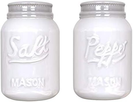 Vintage Mason Jar Salt & Pepper Shakers by Comfify - Adorable Decorative Mason Jar Decor for Vint... | Amazon (US)