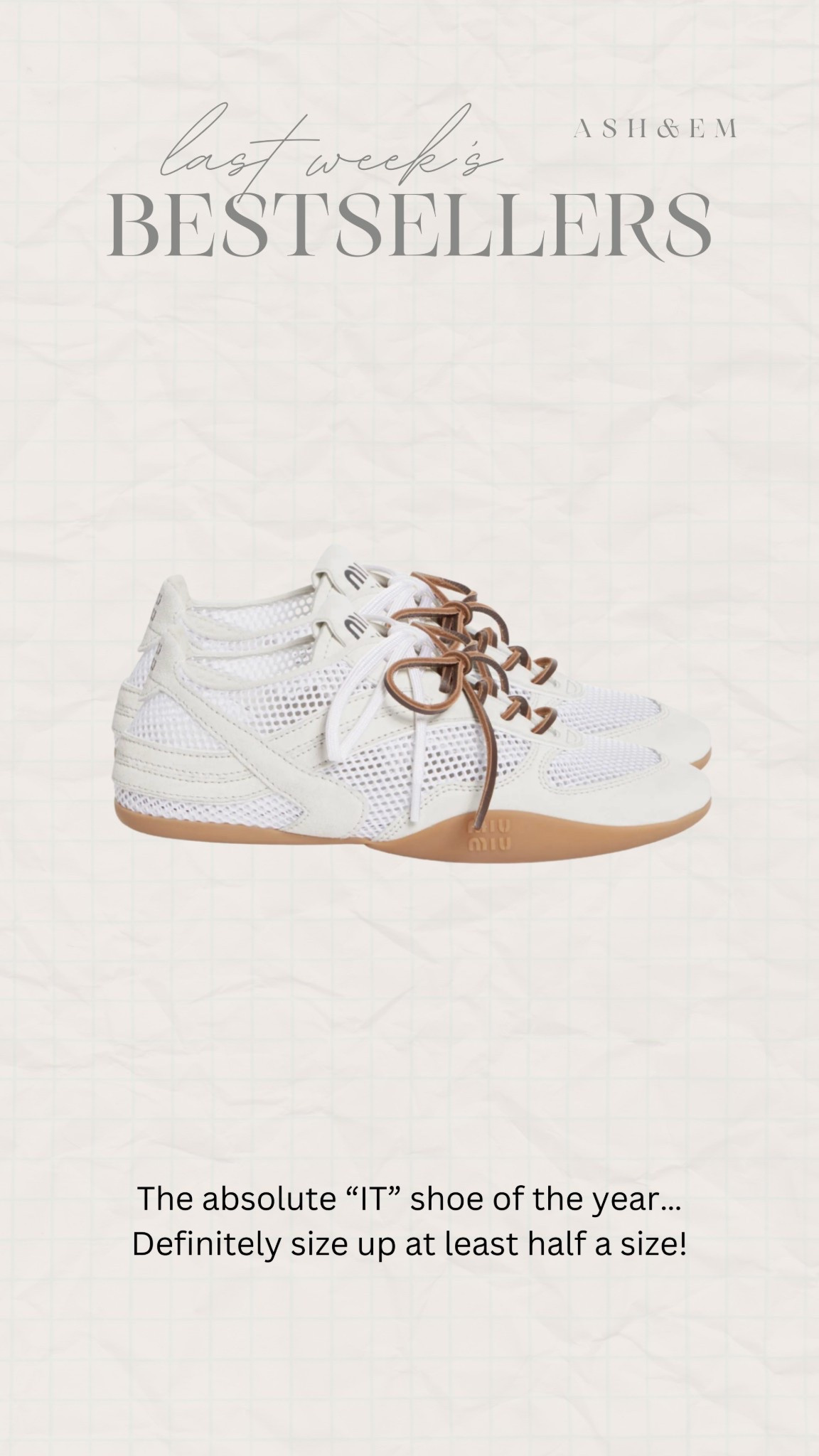 The shoe of the year!!

miu miu, women’s sneaker, women’s shoes, spring shoe, spring fashion 