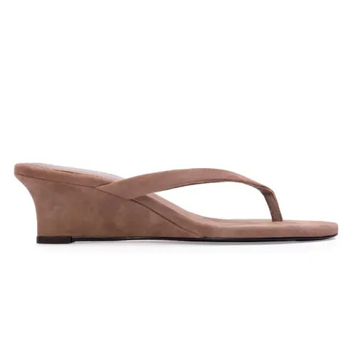 BLACK SUEDE STUDIO Easy 50 Wedge in Taupe Suede at Nordstrom, Size 40 | Nordstrom