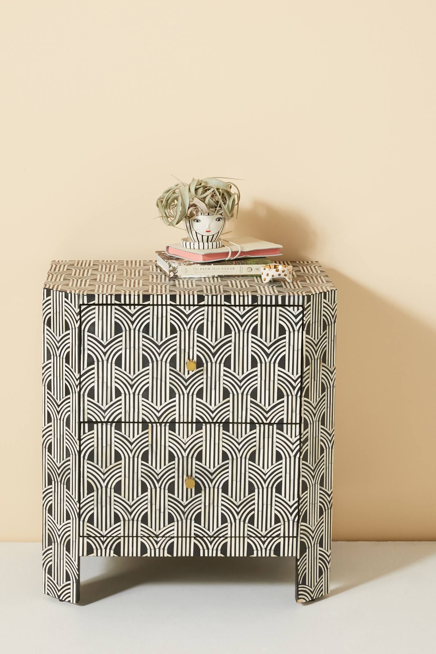 Deco Inlaid Bedside Table | Anthropologie (UK)