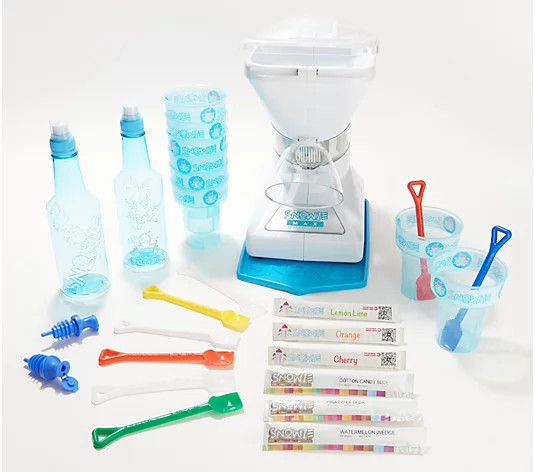 Little Snowie MAX Shaved Ice Machine with 6 Flavor Packs & Accessories | QVC