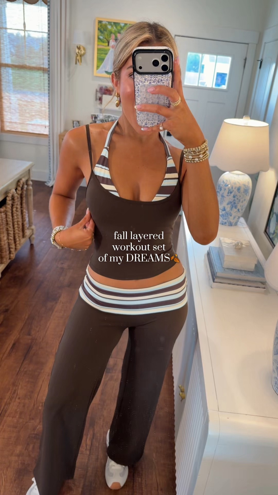 Designer inspired and the quality is INSANE!🤎🩵 They just dropped a polka dot version too and I fear I will be going back for it- it's SO flattering yall! These will go fast! Wearing size M and I'm 5'9! #tuscanmom #boujeeonabudget
#pilatesprincess #fallfashion #hotgirlwalkoutfit

#LTKSeasonal #LTKU #LTKootd
