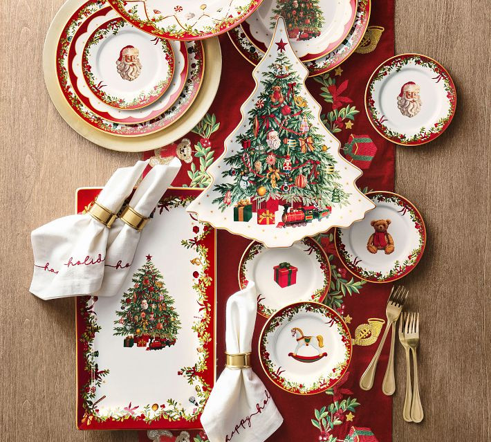 Nostalgic Christmas Stoneware Dinnerware Collection | Pottery Barn (US)