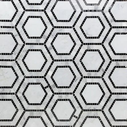 Ivy Hill Tile Zeta Random Sized Marble Honeycomb Mosaic Wall & Floor Tile | Perigold | Wayfair North America