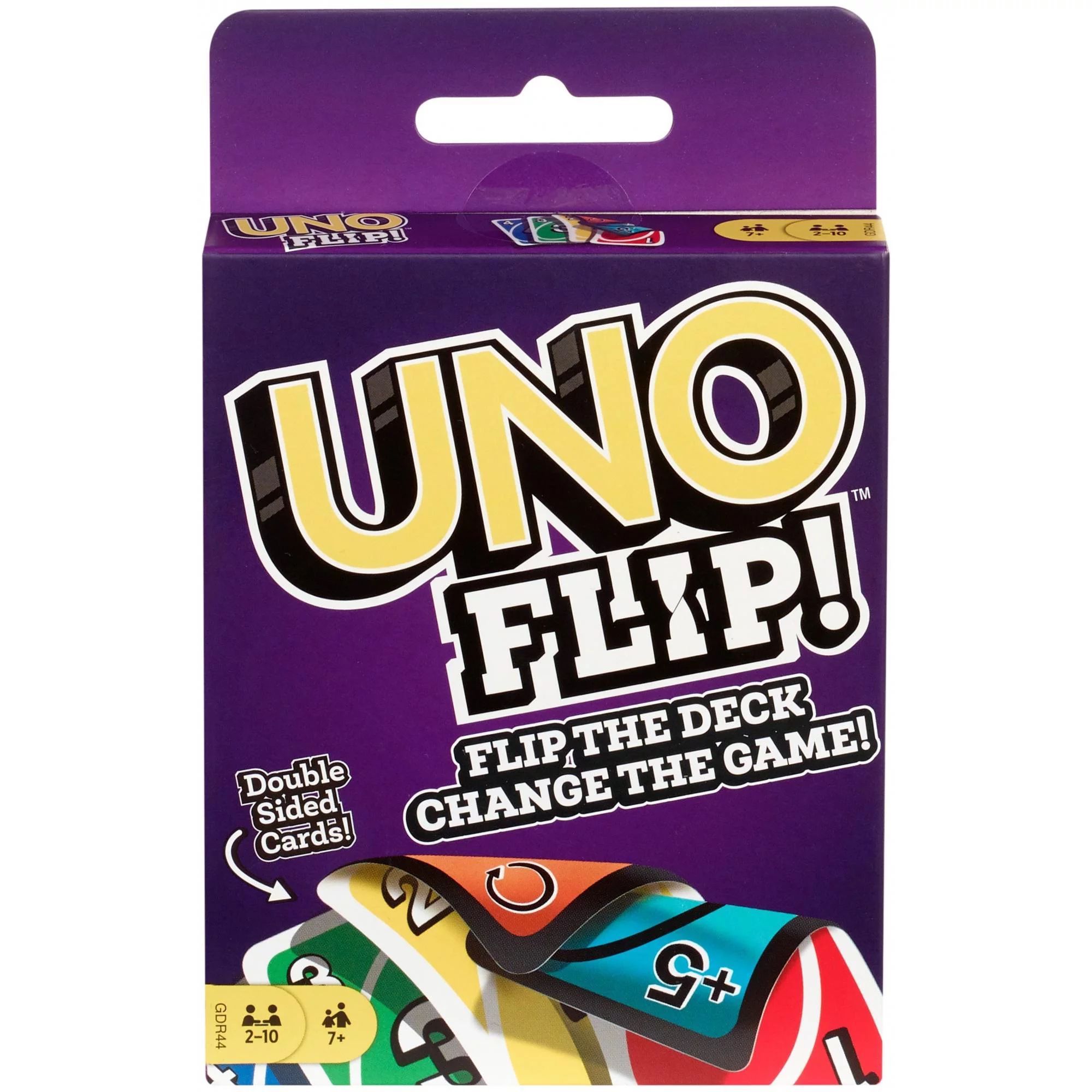 UNO FLIP! Double Sided Card Game for 2-10 Players Ages 7Y+ | Walmart (US)