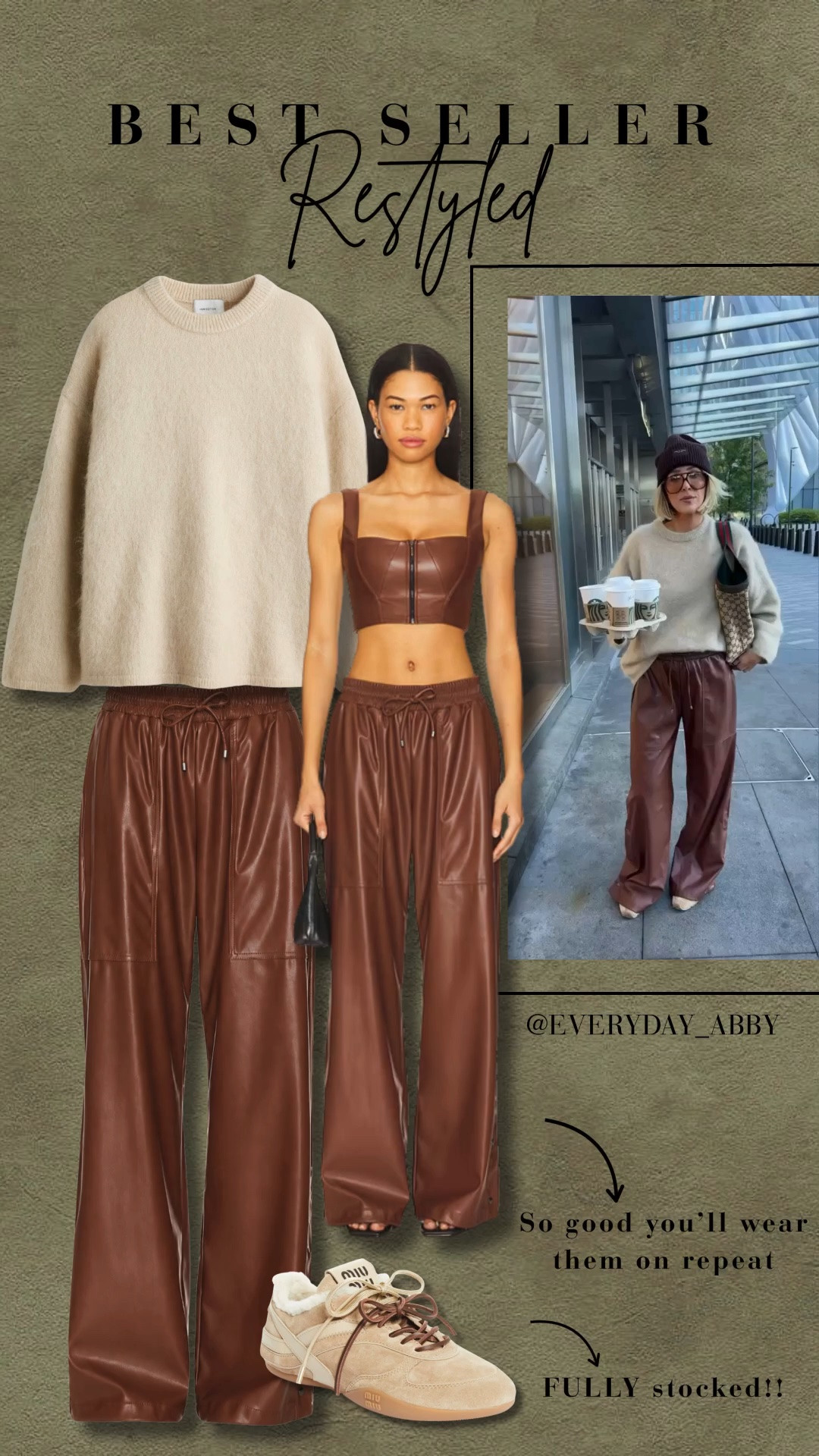 These faux leather pants… 🤌 SO good for fall & winter!! 🤎

#LTKootd #LTKSeasonal #LTKgrwm