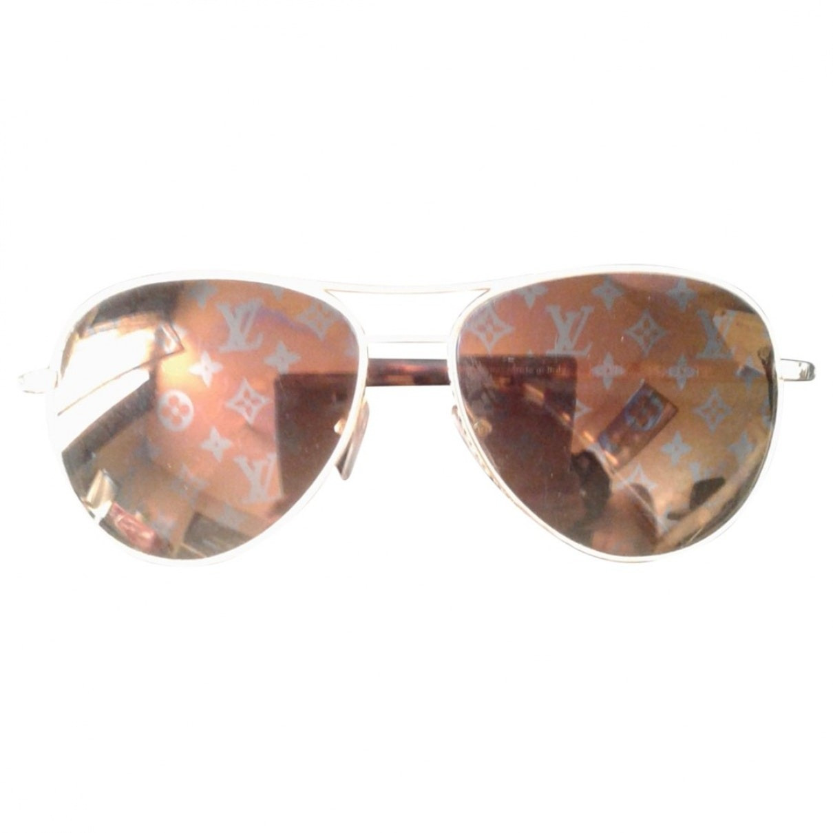 Louis Vuitton Gold Metal Sunglasses for Women | Vestiaire Collective (Global)