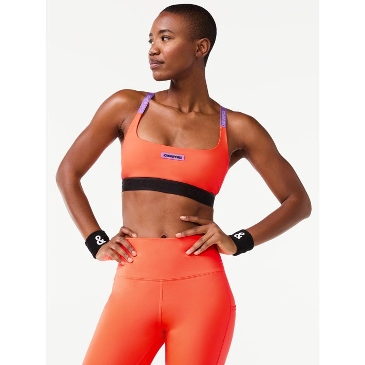 Love & Sports Women’s Logo Patch Sports Bra | Walmart (US)