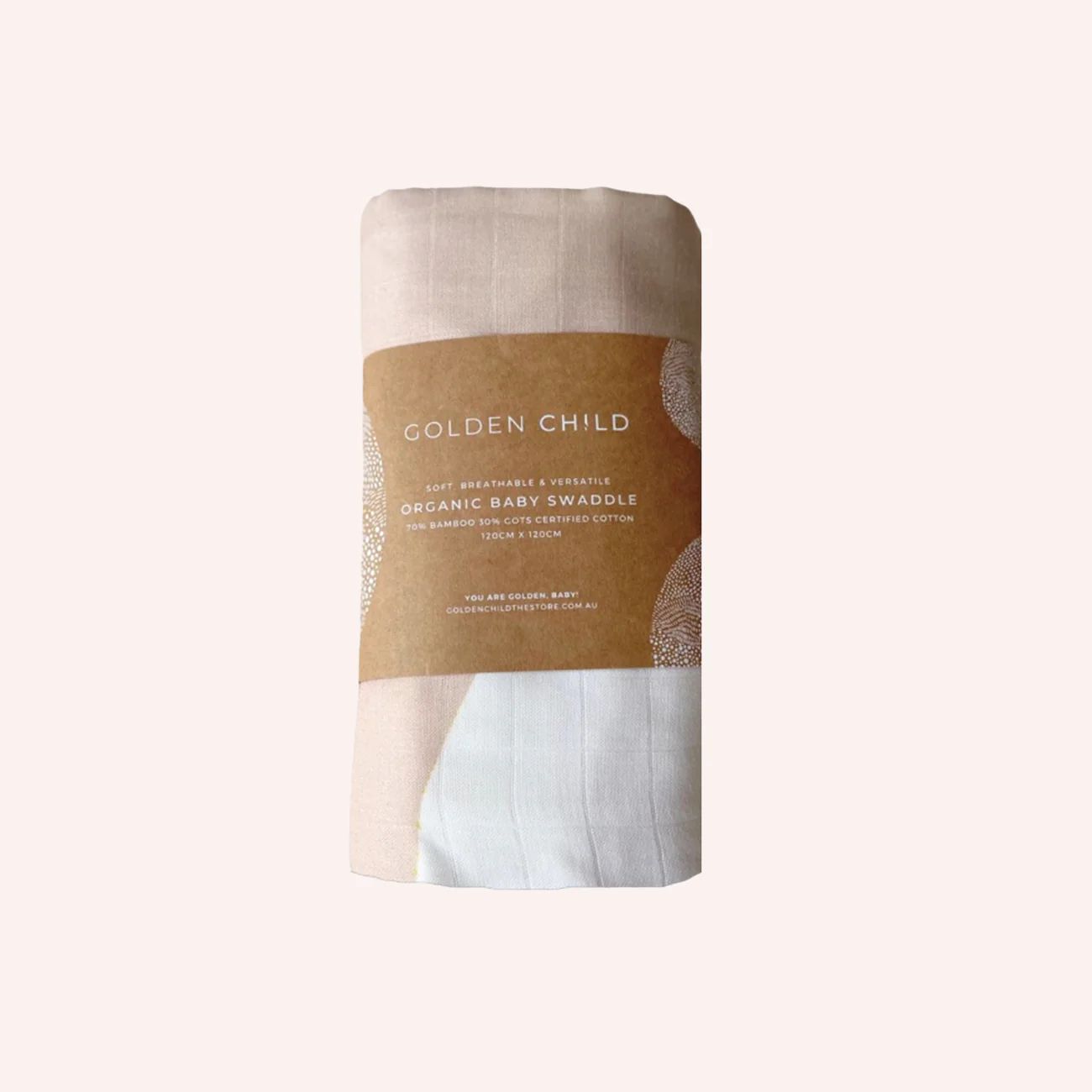 Holiday Organic Baby Swaddle - Dreamy Taupe by Golden Child | the memo | The Memo (Australia & New Zealand)