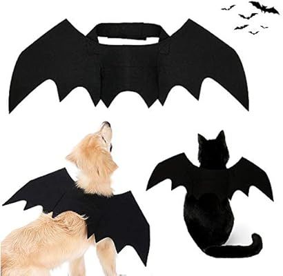 Strangefly Halloween Bat Wings Pet Costume,Party Dress Up Funny Cool Apparel,for Cat and Small Me... | Amazon (US)