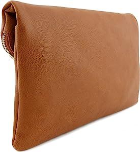 FashionPuzzle Large Envelope Clutch Bag with Chain Strap (Oversize) | Amazon (US)