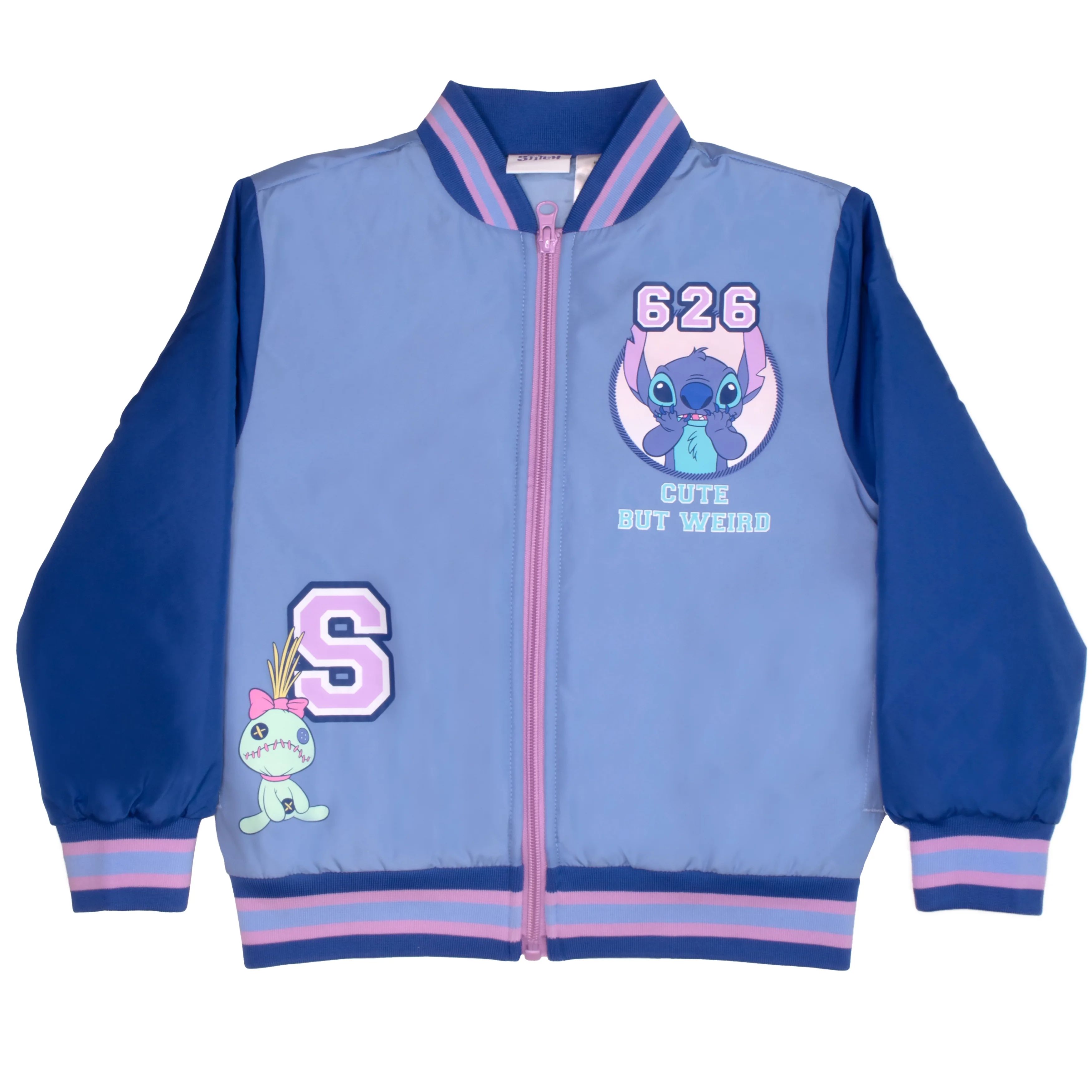 Disney Girls Bomber Jackets and T-Shirts, Princesses and Characters Bomber Jackets and Short Slee... | Walmart (US)