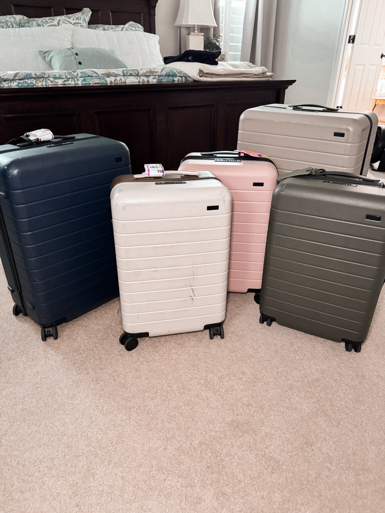 Away luggage is the ONLY luggage I will buy. 

Here are my suggestions:

Oversized carry on - this is the #1 bag I would recommend. It’s a great size for 3-4 days. 

Medium - If you need a larger size, I would get the medium. 

Expandable carryon -  this is also a great bag but when expanded, it doesn’t always fit in the overhead on smaller planes. 

Large - this is a great bag for long family trips but it is HEAVY once it is packed full of

#LTKTravel #LTKmomlife
