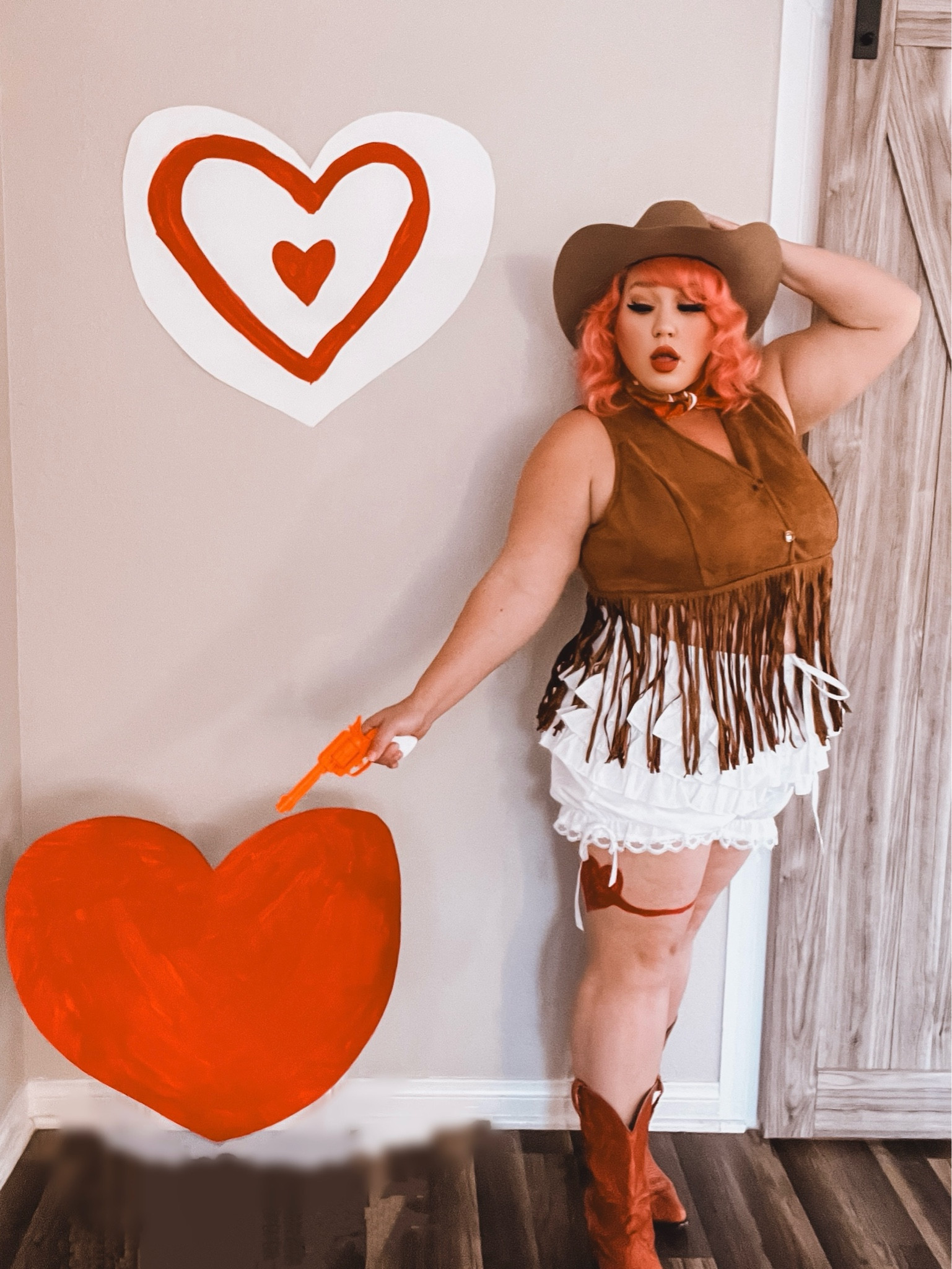 yee haw!

cowgirl vest with fringe
white bloomer shorts
red cowgirl boots
cowgirl hat

#LTKFindsUnder50 #LTKMidsize #LTKPlusSize