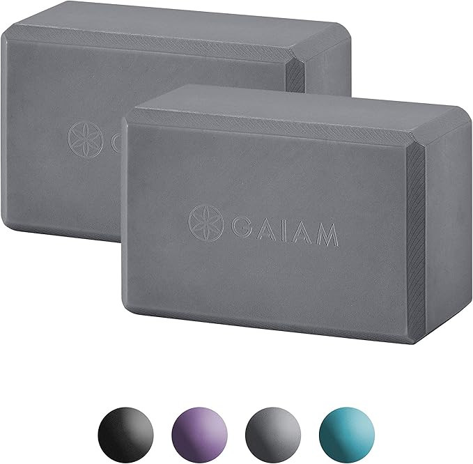 Gaiam Yoga Block - Supportive Latex-Free Eva Foam - Soft Non-Slip Surface with Beveled Edges for ... | Amazon (US)