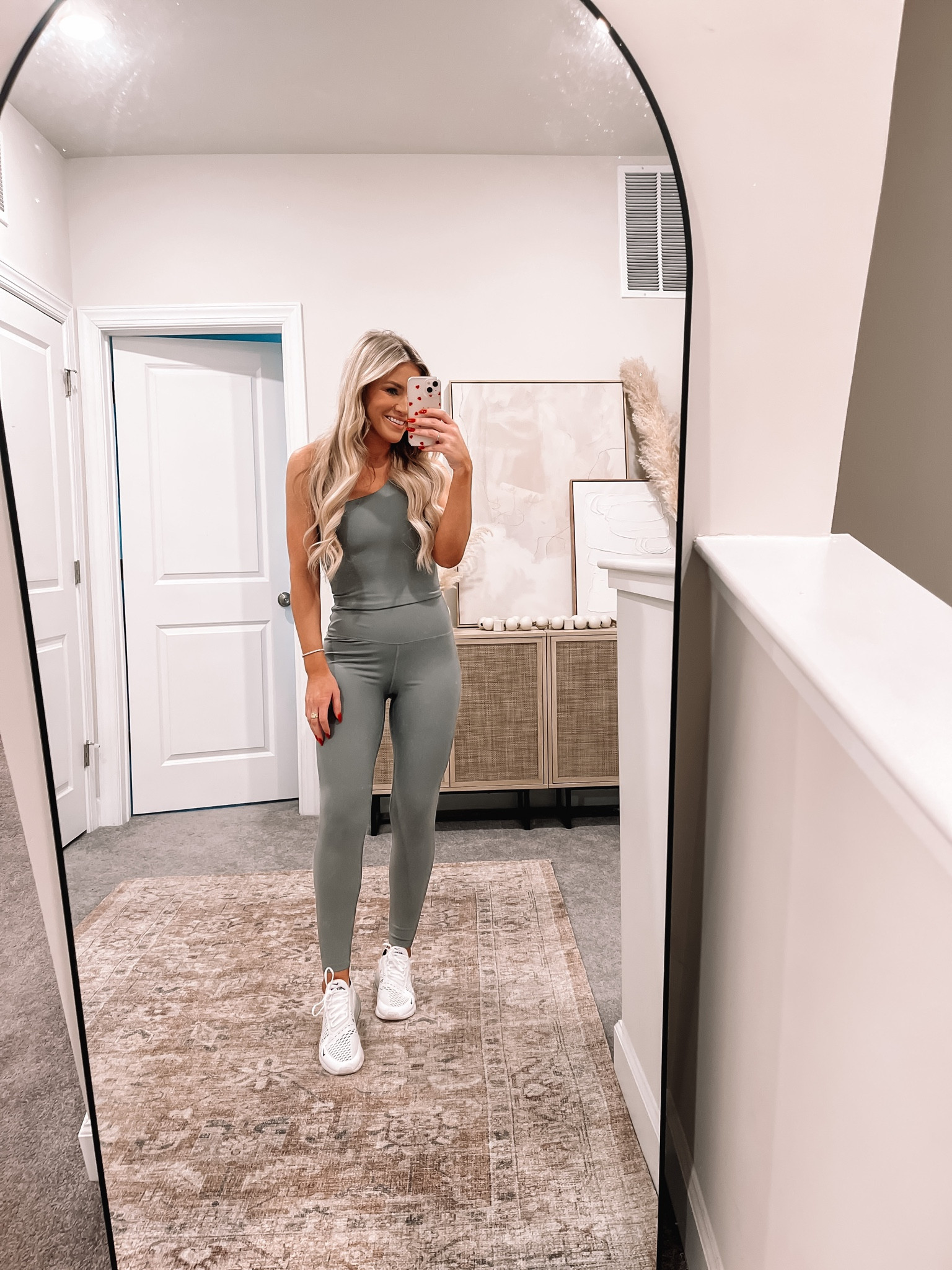 This green set is so pretty and comfy! Love it for low impact workouts or around the house. Wearing a medium in the top and bottom. 

#LTKstyletip #LTKfitness #LTKfindsunder100