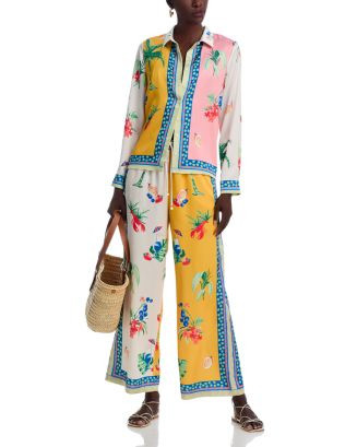 AQUA Border Print Shirt & Border Print Pants  - Exclusive  | Bloomingdale's AQUA Shop All | Bloomingdale's (US)