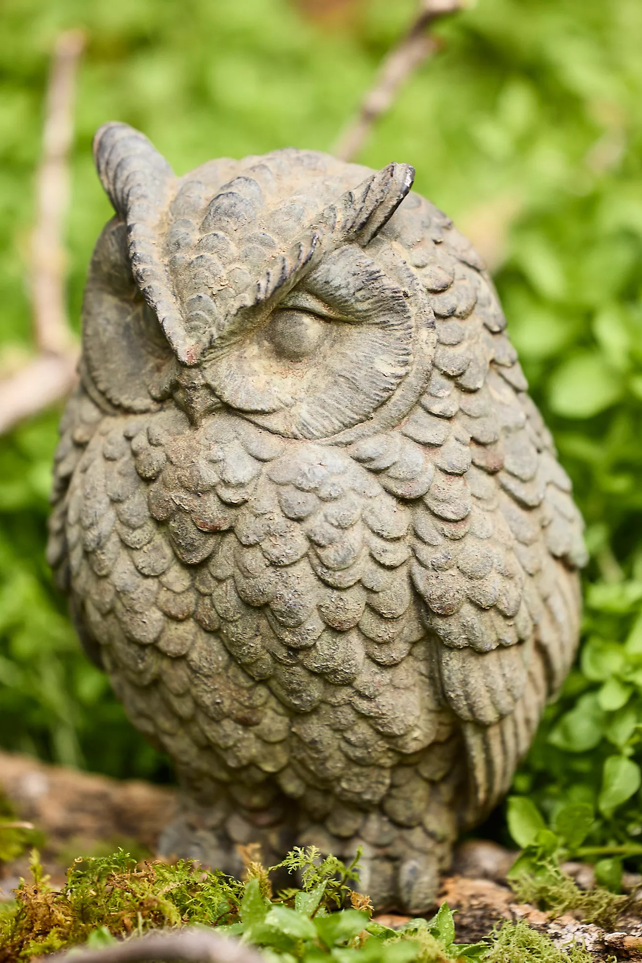 Cast Iron Owl, 8” Gray | Anthropologie (US)