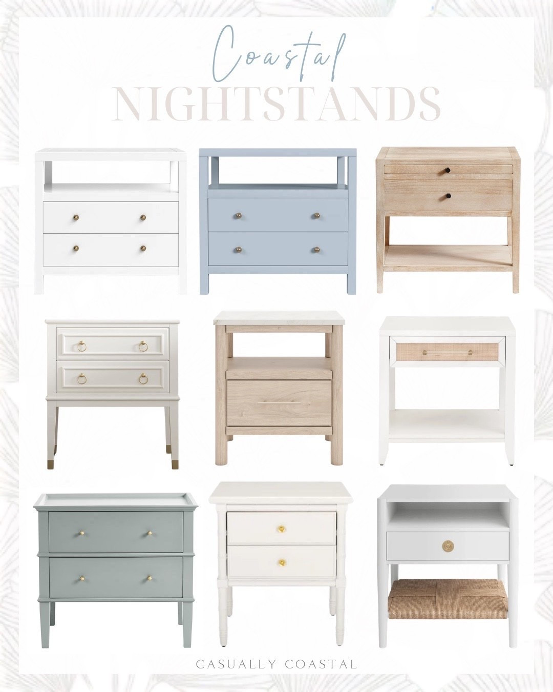 Coastal Nightstands 

Wayfair nightstands, pottery barn nightstand, white nightstand, 2 drawer nightstand, blue nightstand, 28” nightstand, wood nightstand, end table with storage, Ballard designs nightstand, beige nightstand, Amazon nightstand, tall nightstand, nightstand with charging station, bedside table, 2 drawer wood chest solid wood nightstand

#LTKHome