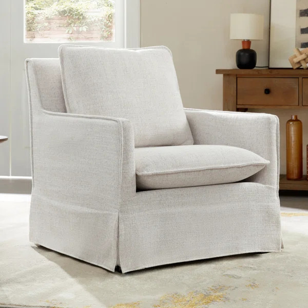 Carryn 33'' Wide Slipcovered Armchair | Wayfair North America