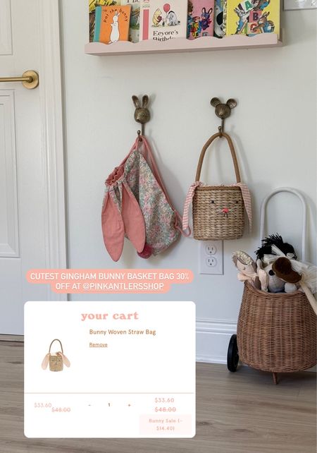 Gingham bunny basket 30% off // Easter // kids // baby // spring // playroom // 

#LTKsalealert #LTKhome #LTKSeasonal