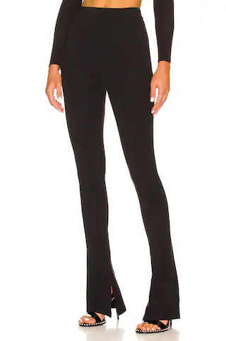 EB Denim Split Hem Leggings in Black from Revolve.com | Revolve Clothing (Global)