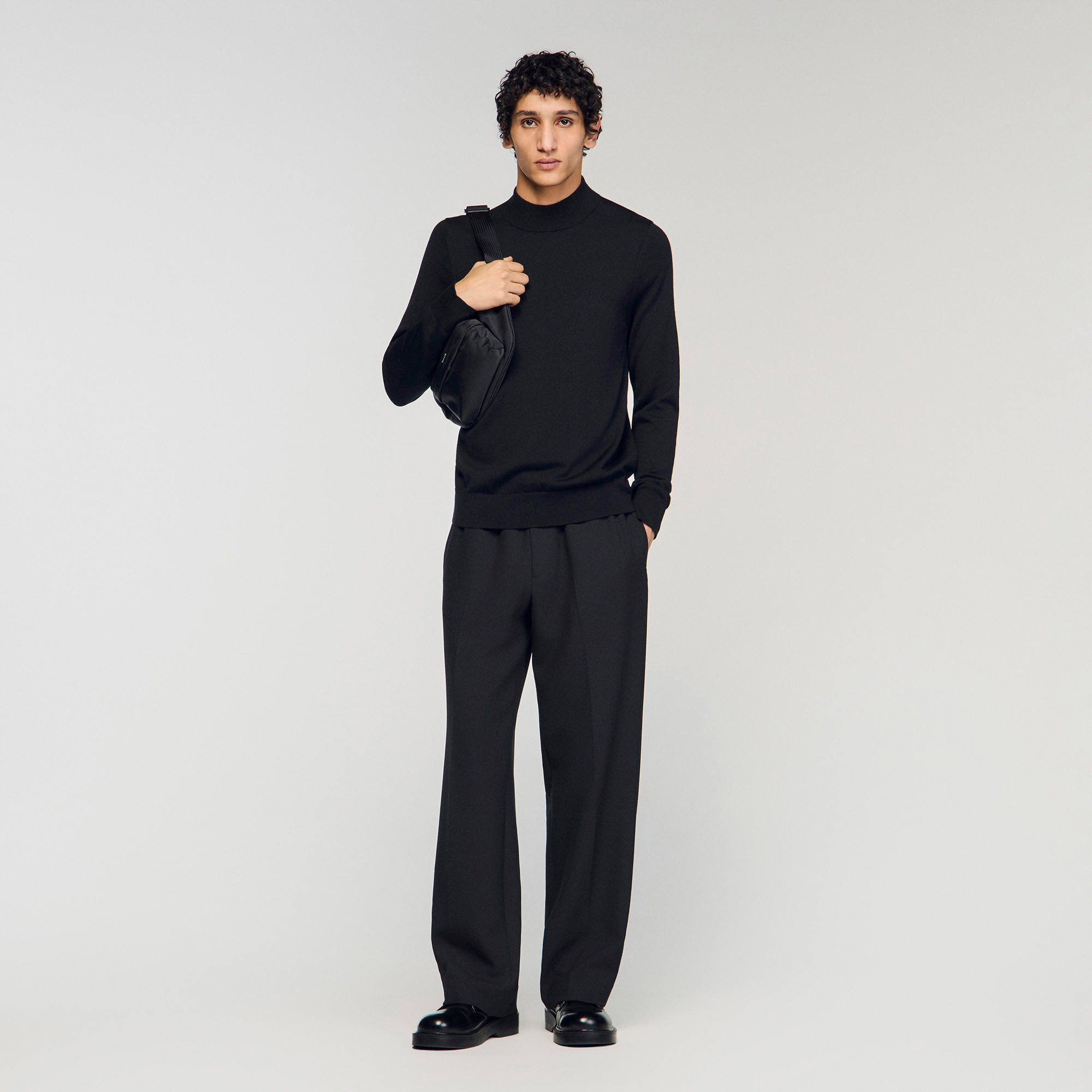 Wool sweater with high neck | Sandro US | Sandro-Paris US