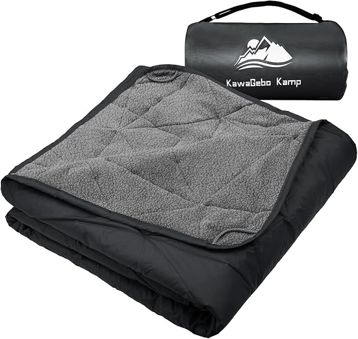 Large Outdoor Waterproof Blanket Extra Thick Fleece Stadium Blanket for Camping, Car, Pet, Picnic... | Amazon (US)