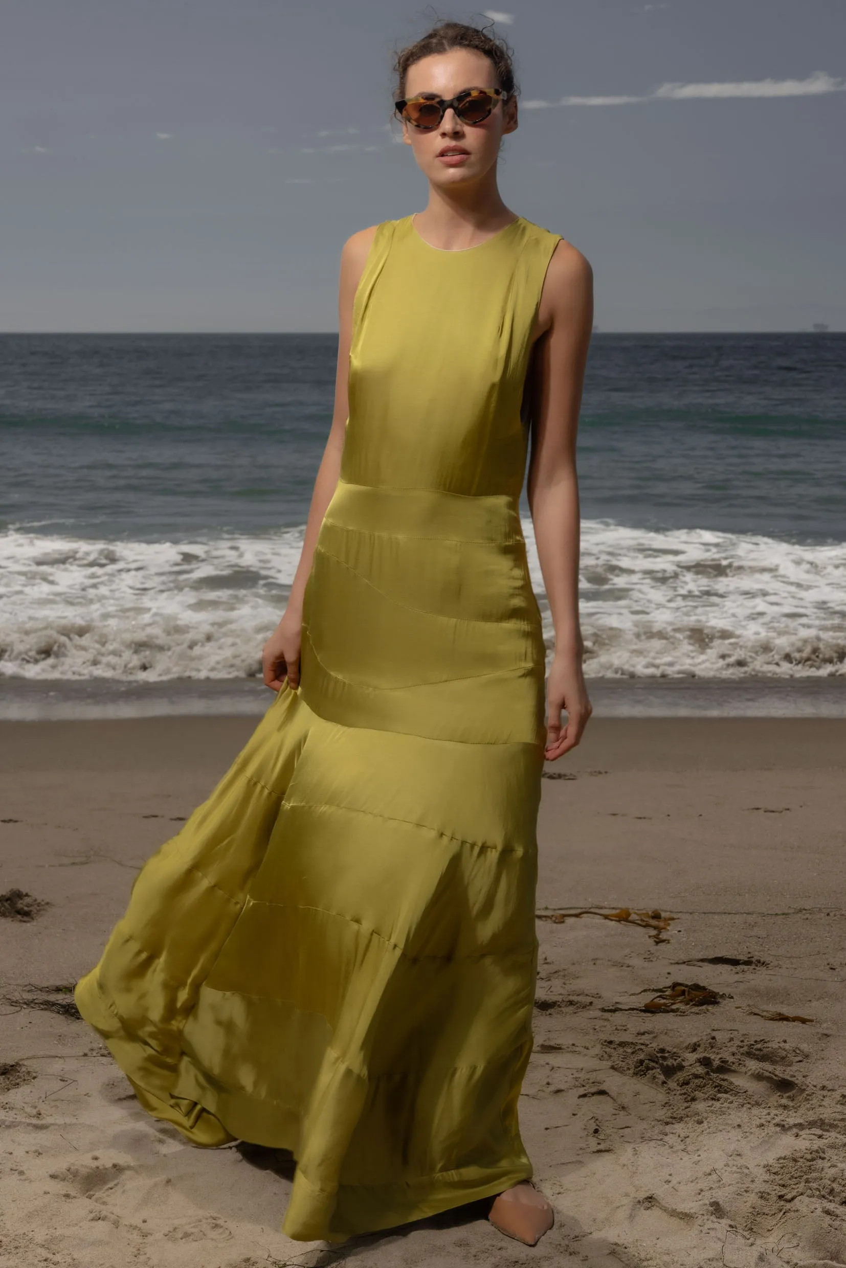 Gale Gown - Chartreuse | Heidi Merrick
