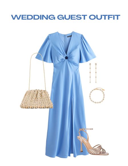 blue wedding guest dress outfit 

#LTKFindsUnder100 #LTKWedding #LTKStyleTip