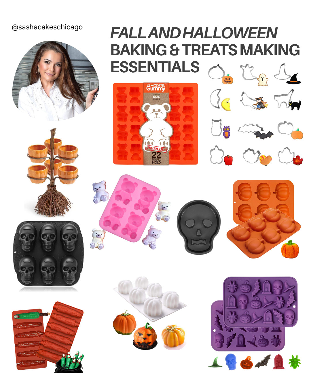 Get ready for spooky season with these Fall and Halloween baking essentials! 🎃💀 From 3D skull cake pans and silicone pumpkin molds to adorable cookie cutters and witch's broom treat stands, this collection has everything you need to create festive desserts. Tap the link to shop these Halloween treat making supplies!

(Commissionable link: I may earn a small commission if you make a purchase through my link, at no extra cost to you.) 

 #LTKHome