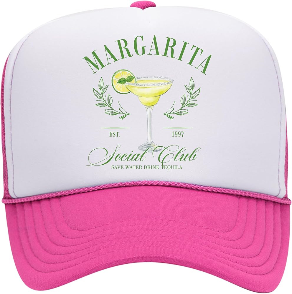 Margarita Social Club Trucker Hat | Margs Tequila Drinking Funny Cute Drinks | Premium Mesh Foam ... | Amazon (US)